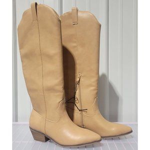 Universal Thread Tan Over the Knee Boots